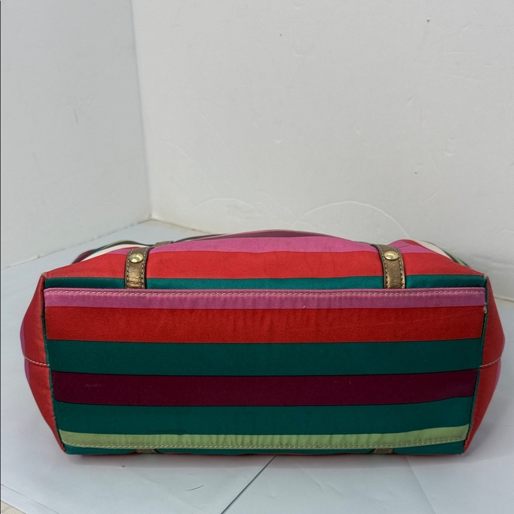 Coach Legacy Stripe sateen tote bag - Picture 7 of 9